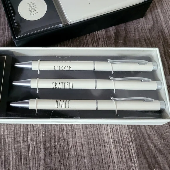 Rae Dunn Thank You Card Sticker Pen Set NEW - Picture 3 of 7